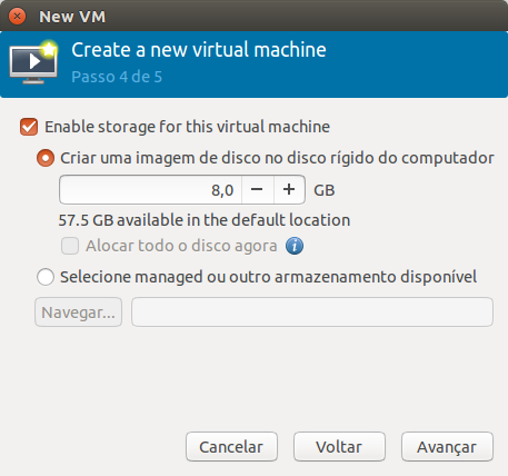 Virt Manager - Disco